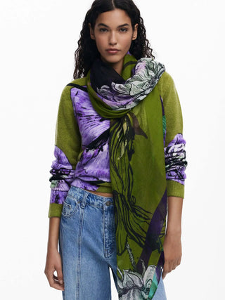 DAMENSCHAL - DESIGUAL GRÜN - 25WAWA02 3