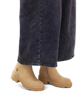 Damen-Ankle-Boot – US Polo Assn. Beige – Hannah002W/EH1 7