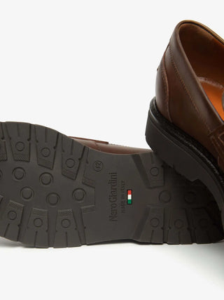 HERREN-LOAFER - NERO GIARDINI BEIGE - I500814U 4