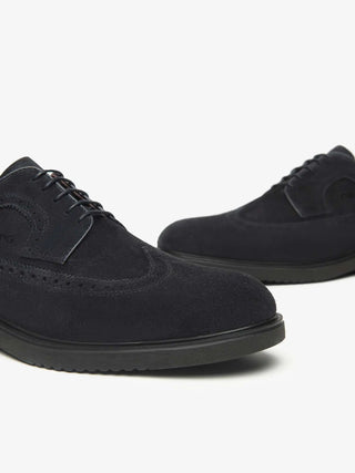 Herren-Schnürschuhe – Schwarz/Giardini-Blau – I500840U 3