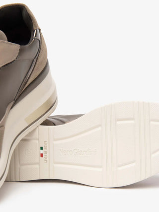 DAMEN-SNEAKER - NERO GIARDINI BEIGE - I514130D 4