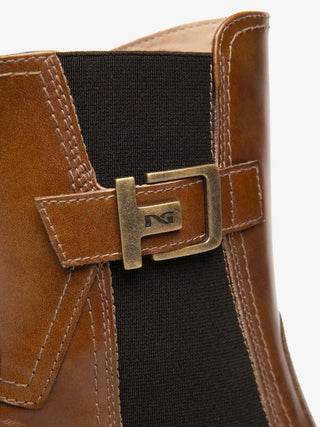 Damen-Ankle-Boots - Schwarzes Giardini-Leder - I514831D 3