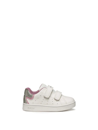 Mädchen-Sneaker - Geox Weiß-Pink - B365MA 0BCKC