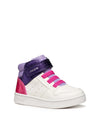 Mädchen-Sneaker - GEOX Weiß-Lila - B465MA 0BCBN 2