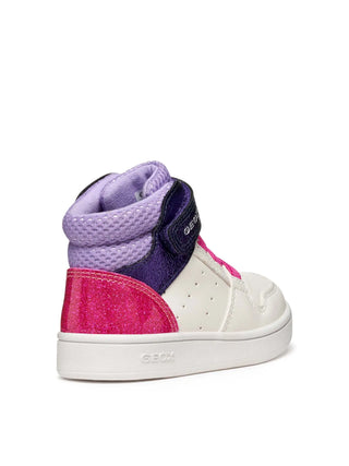 Mädchen-Sneaker - GEOX Weiß-Lila - B465MA 0BCBN 4