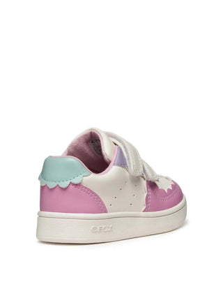 Mädchen-Sneaker - GEOX Weiß-Rosa - B555MA 000BC 4