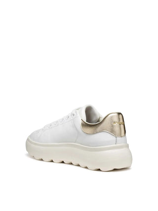 DAMEN-SNEAKER - GEOX WEISS-GOLD - D45TCD 085BN 3