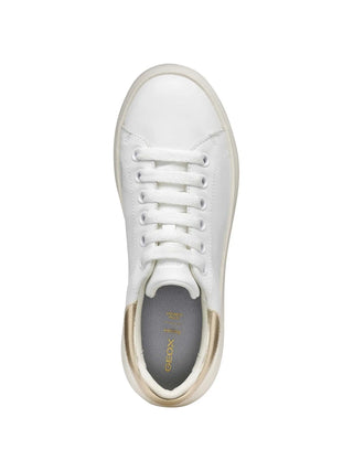DAMEN-SNEAKER - GEOX WEISS-GOLD - D45TCD 085BN 5