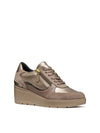DAMEN-SNEAKER - GEOX TAUPE - D46RAA 0AJ22 2