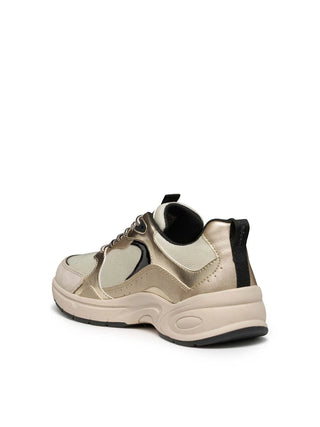 DAMEN-SNEAKER - GEOX BEIGE-GOLD - D55YLA 014AJ 3