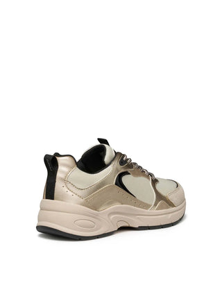 DAMEN-SNEAKER - GEOX BEIGE-GOLD - D55YLA 014AJ 4