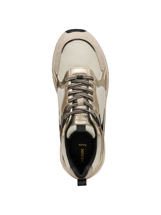 DAMEN-SNEAKER - GEOX BEIGE-GOLD - D55YLA 014AJ 5