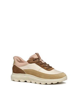 DAMEN-SNEAKER - GEOX BEIGE-MUD - D567MB 08522 2