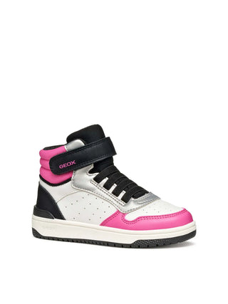 Mädchen-Sneaker - Geox Weiß-Fuchsia - J36HXA 05415 2