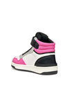 Mädchen-Sneaker - Geox Weiß-Fuchsia - J36HXA 05415 3