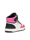 Mädchen-Sneaker - Geox Weiß-Fuchsia - J36HXA 05415 4