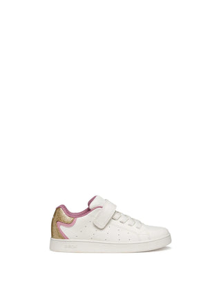 Mädchen-Sneaker - Geox Weiß-Rosa - J36LRA 0BCKC