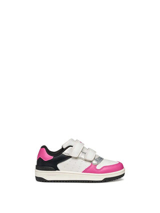Mädchen-Sneaker - GEOX Weiß-Fuchsia - J45HXB 000BC