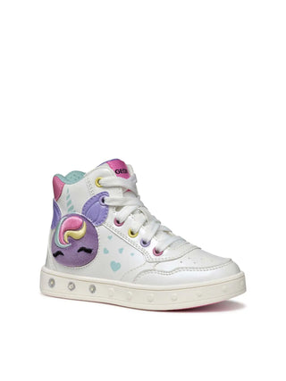 Mädchen-Sneaker - Geox Weiß-Multi - J568WD 0NFKN 3