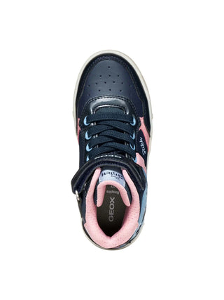 Mädchen-Sneaker - Geox Marineblau-Rosa - J568WH 0BCKN 6