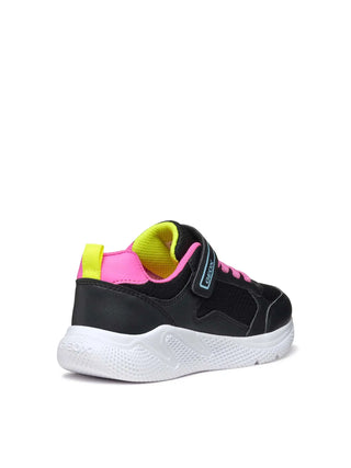 Mädchen-Sneaker - Geox Schwarz-Fuchsia - J56FWA 0BC14 4