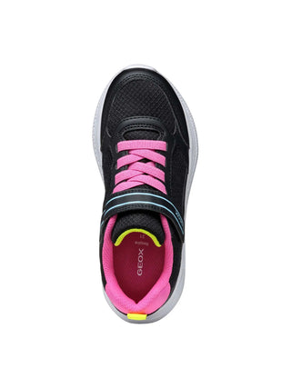 Mädchen-Sneaker - Geox Schwarz-Fuchsia - J56FWA 0BC14 5