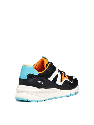 Jungen-Sneaker - GEOX Schwarz-Orange - J56H0C 054FU 4