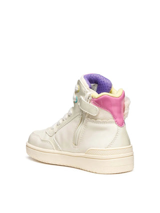 Mädchen-Sneaker - Geox Elfenbein-Multi - J56HXE 0BCKN 3