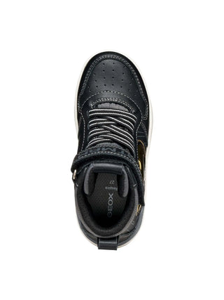 Jungen-Sneaker - Geox Schwarz-Gold - J56LQG 05411 5