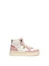 Mädchen-Sneaker - GEOX Weiß-Pink - J56NLA 000BC 1