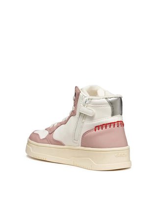 Mädchen-Sneaker - GEOX Weiß-Pink - J56NLA 000BC 3