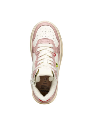 Mädchen-Sneaker - GEOX Weiß-Pink - J56NLA 000BC 5