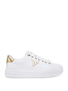 DAMEN-SNEAKER - GUESS WEISS-GOLD - FLJD12 LEA12 1