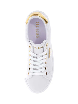 DAMEN-SNEAKER - GUESS WEISS-GOLD - FLJD12 LEA12 4