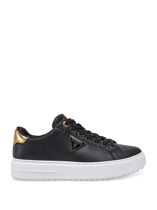 DAMEN-SNEAKER - GUESS SCHWARZ-GOLD - FLJD12 LEA12