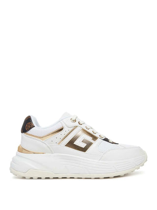 DAMEN-SNEAKER - GUESS WEISS-BRAUN - FLTFON FAB12