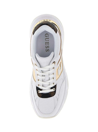 DAMEN-SNEAKER - GUESS WEISS-BRAUN - FLTFON FAB12 4