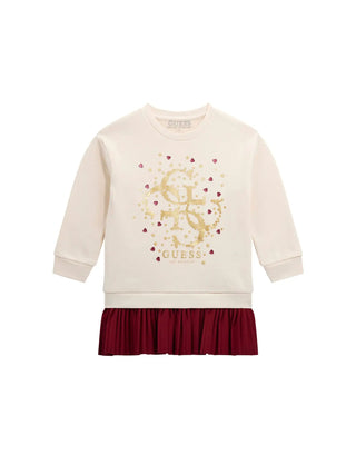 Mädchenkleid - Guess Kids Weiß - K5BK07 KAD74