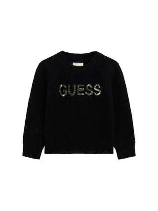 MÄDCHENPULLOVER - GUESS KIDS SCHWARZ - K5BR00 Z3220
