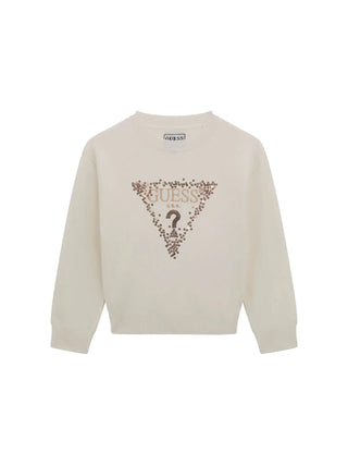 Mädchenpullover - Guess Kids Weiß - K5BR04 Z2NQ2