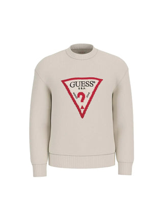 Herrenpullover - Guess Jeans Weiß - M4BR32 Z3HM1