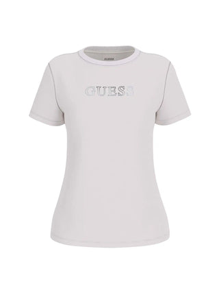 DAMEN-T-SHIRT - GUESS ATHLEISURE WEISS - V3BI11 J1314