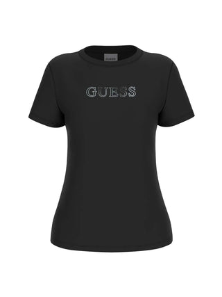 DAMEN-T-SHIRT - GUESS ATHLEISURE SCHWARZ - V3BI11 J1314