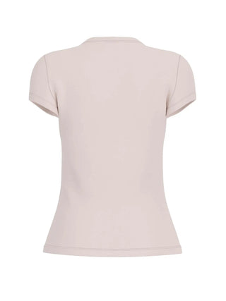 DAMEN-T-SHIRT - GUESS ATHLEISURE CREAM - V4BI16 KCIV1 2