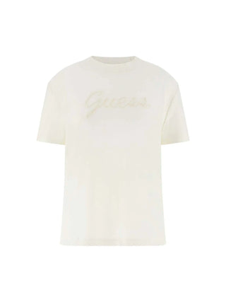 DAMEN-T-SHIRT - GUESS ATHLEISURE WEISS - V5BI04 K1950