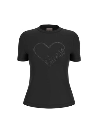 DAMEN-T-SHIRT - GUESS ATHLEISURE SCHWARZ - V5BI13 J1314