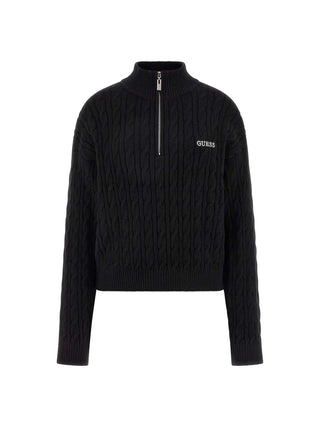 DAMEN-SWEATSHIRT - GUESS ATHLEISURE SCHWARZ - V5BR02 Z0572