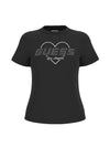 DAMEN-T-SHIRT - GUESS ATHLEISURE SCHWARZ - V5GI10 K9RM1 1
