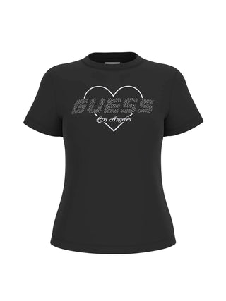DAMEN-T-SHIRT - GUESS ATHLEISURE SCHWARZ - V5GI10 K9RM1