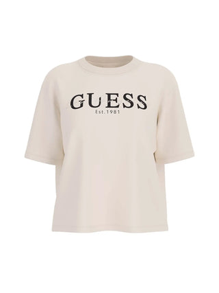DAMEN-T-SHIRT - GUESS ATHLEISURE WEISS - V5YI02 I3Z14